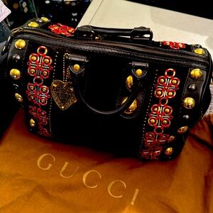 Limited Edition, Large Gucci Babouska Boston Bag